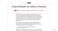 Desktop Screenshot of culturaisocietat.wordpress.com