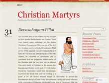 Tablet Screenshot of christianmartyrs.wordpress.com