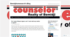 Desktop Screenshot of bemidjihomesearch.wordpress.com
