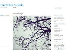 Tablet Screenshot of blackteaandbirds.wordpress.com