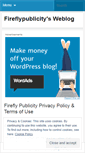 Mobile Screenshot of fireflypublicity.wordpress.com