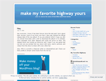 Tablet Screenshot of myfavoritehighway.wordpress.com