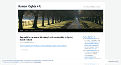 Desktop Screenshot of humanrights4udotorg.wordpress.com