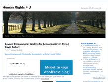 Tablet Screenshot of humanrights4udotorg.wordpress.com