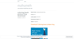 Desktop Screenshot of nuhuneh.wordpress.com