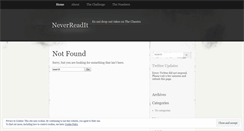 Desktop Screenshot of neverreadit.wordpress.com