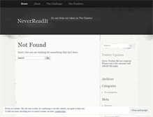 Tablet Screenshot of neverreadit.wordpress.com