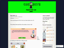 Tablet Screenshot of chobotz.wordpress.com