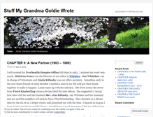 Tablet Screenshot of grandmawrote.wordpress.com