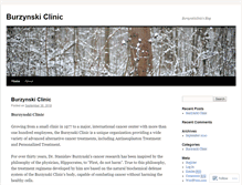 Tablet Screenshot of burzynskiclinic.wordpress.com