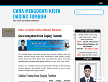 Tablet Screenshot of caramengobatikistadagingtumbuh.wordpress.com