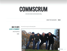 Tablet Screenshot of commscrum.wordpress.com
