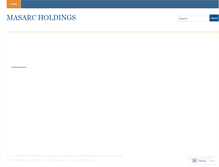 Tablet Screenshot of masarcholdings.wordpress.com