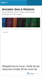 Mobile Screenshot of annalesgeoehistoria.wordpress.com