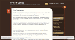 Desktop Screenshot of mygolfgames.wordpress.com