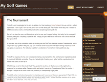 Tablet Screenshot of mygolfgames.wordpress.com