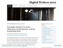 Tablet Screenshot of digitalwriters2010.wordpress.com