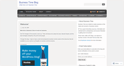 Desktop Screenshot of businesstimeblog.wordpress.com