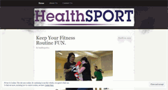 Desktop Screenshot of healthsportblog.wordpress.com