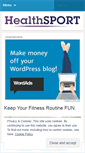 Mobile Screenshot of healthsportblog.wordpress.com