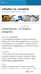 Mobile Screenshot of cthulhuversusnarwhal.wordpress.com