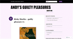 Desktop Screenshot of andysguiltypleasures.wordpress.com