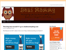 Tablet Screenshot of dealmommy.wordpress.com