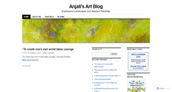 Desktop Screenshot of anjaliart.wordpress.com