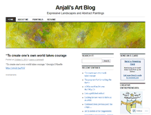 Tablet Screenshot of anjaliart.wordpress.com