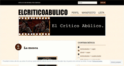 Desktop Screenshot of elcriticoabulico.wordpress.com