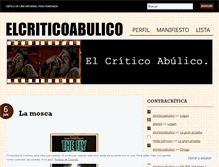 Tablet Screenshot of elcriticoabulico.wordpress.com