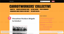 Desktop Screenshot of carrotworkers.wordpress.com
