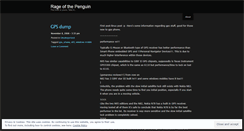 Desktop Screenshot of penguinrage.wordpress.com