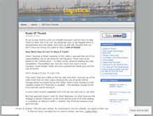 Tablet Screenshot of logistical.wordpress.com