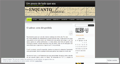 Desktop Screenshot of enquantopalavra.wordpress.com