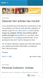 Mobile Screenshot of deborahkerr.wordpress.com