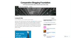 Desktop Screenshot of comparativeblogging.wordpress.com