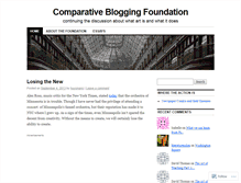 Tablet Screenshot of comparativeblogging.wordpress.com