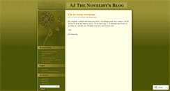 Desktop Screenshot of ajthenovelist333.wordpress.com