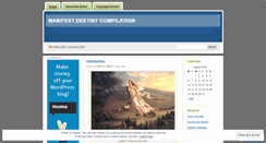 Desktop Screenshot of manifestdestiny1.wordpress.com