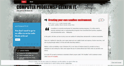 Desktop Screenshot of geekfix.wordpress.com