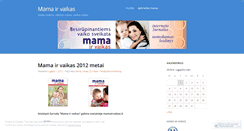 Desktop Screenshot of mamairvaikas.wordpress.com