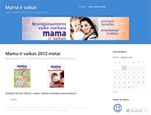 Tablet Screenshot of mamairvaikas.wordpress.com