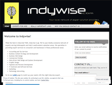 Tablet Screenshot of indywise.wordpress.com