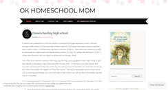 Desktop Screenshot of okhomeschoolmom.wordpress.com