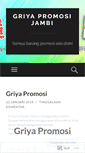 Mobile Screenshot of griyapromosijambi.wordpress.com