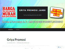 Tablet Screenshot of griyapromosijambi.wordpress.com