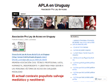 Tablet Screenshot of aplauruguay.wordpress.com
