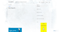 Desktop Screenshot of blognovasemente.wordpress.com