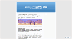 Desktop Screenshot of corsoserre2009.wordpress.com